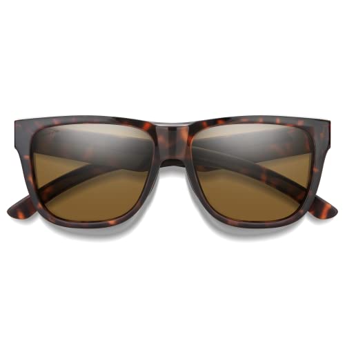 Image of SMITH Optics Lowdown 2 Sunglasses - Performance Sports Active Sunglasses For Running or Everyday Wear - For Men & Women - Tortoise + Brown ChromaPop Glass Polarized Lenses