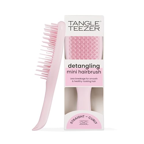 Tangle Teezer Mini Ultimate Detangler, pour Cheveux Secs et Mouillés, Brosse à Cheveux Démêlante pour Tous Types de Cheveux, Brosse Idéale pour les...