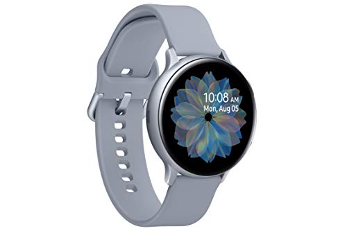 Image of Samsung Galaxy Watch Active 2 (Bluetooth + LTE, 44 mm) - Silver, Aluminium Dial, Silicon Straps