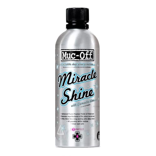 Muc Off Miracle Shine, 500 ml - Hochwertige Hartwachs Politur und Schutzmittel mit Carnauba-Wachs - Sprühwachs Geeignet Für Fahrräder, Motorräder und Als Autowachs Muc Off Miracle Shine, 500 ml - Hochwertige Hartwachs Politur und Schutzmittel mit Carnauba-Wachs - Sprühwachs Geeignet Für Fahrräder, Motorräder und Als Autowachs