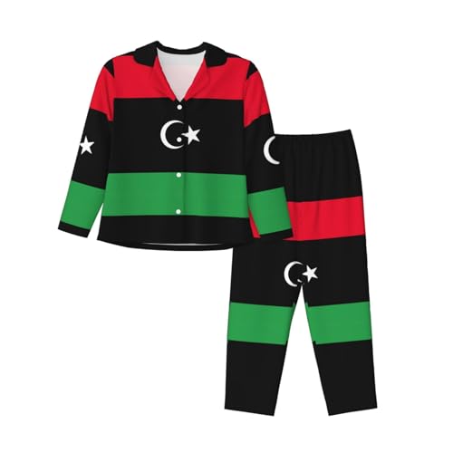 Pyjama drapeau libyen femme EdWal pour stopper le froid nocturne avec style et confort