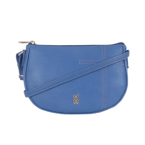 Baggit Women Blue Saddle Sling Bag Large Size | Ladies Stylish Casual Cross Body Purse Handbag (B0CWDKSSRK) Amazon Price History, Amazon Price Tracker