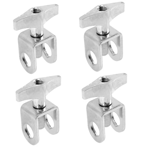Abaodam 4pcs Abrazadera de trinquete para soportes de cowbell Clip de montaje para kits de batería Accesorios de abrazadera