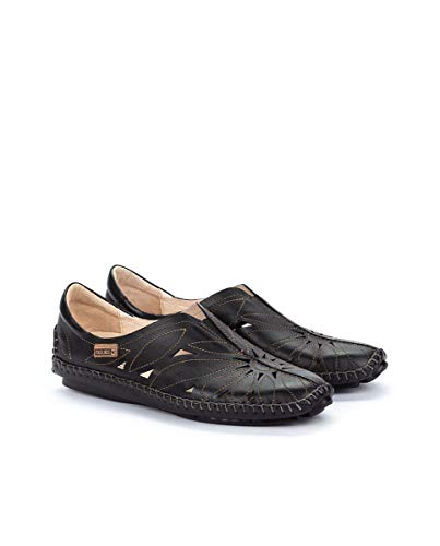 Image of PIKOLINOS Jerez 578-7399 Women's Slip-On Moccasins - Premium Calfskin Leather - Removable Cushioned Insole, Elastic Fit, Lightweight Everyday Comfort and Support