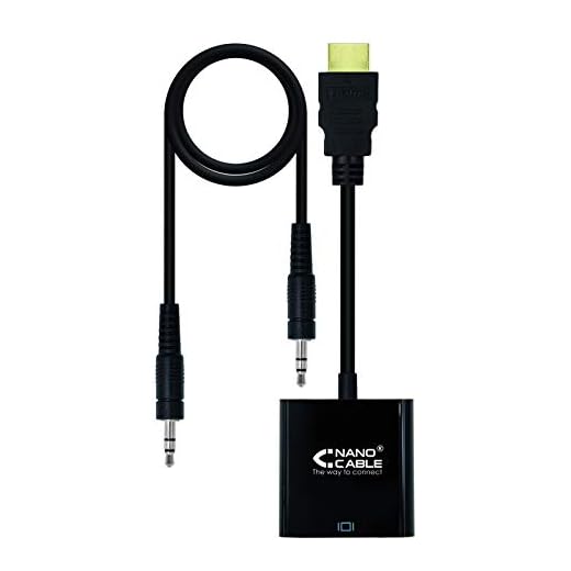 CABL NC CONV HDMI A SVGA+AUD M-H 10CM+1M