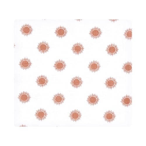 Image of Little Treasure Hudson Baby Cotton Poly Flannel Receiving Blankets Multipack, Yellow Fun Desert, 30x30 inches