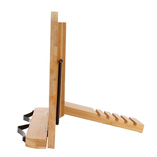 Suporte de livro, suporte durável para tablet Bambu natural leve colocado livremente - 5 ângulos dif