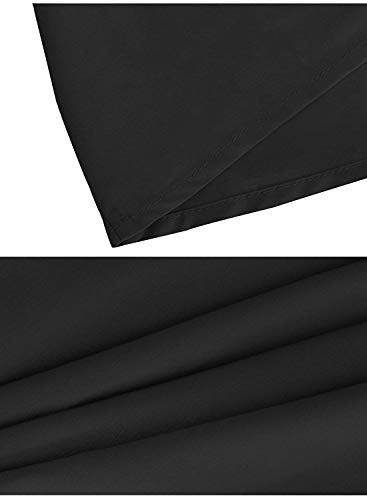 Black Maxi Skirt for Women Long Length Summer 2023 Trendy Dressy Vintage Flowy High Waisted Flare Pleated A Line Skirts with Pockets L - Image 6