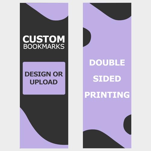 GotPrint Custom Made Bookmarks | 2x6 Upload Photos Logos or Text | Glossy Paper Full Color | Personalized Bulk Gifts for Classrooms Birthdays and Book Clubs 100 Qty