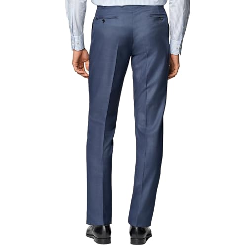 Image of Men's Cozy Hidden Expandable Waist Dress Pants | Premium Stretch Texture Weave Work to Weekend Pants