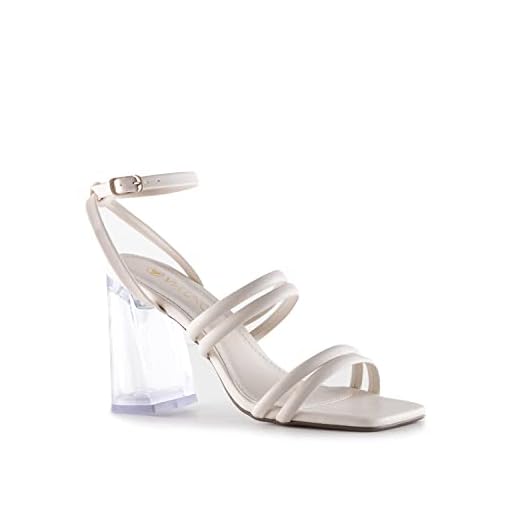 Sandália De Salto, Via Uno, Feminino, Off White, 36