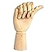 Wood Artist Drawing Manikin Articulated Mannequin with Wooden Flexible Fingers 10