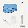 Amazon Basics Steam Mop for Hard Floor Cleaning with 20-Foot Cord, 3 Washable Pads, White