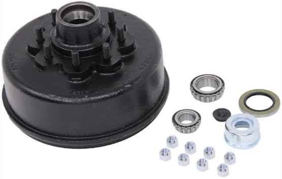 AxleTek Trailer Hub-Drum Kit for 8,000lb Dexter and Lippert Axle 12-1/4