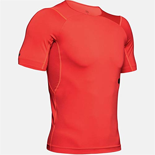UA Rush Short Sleeve T-Shirt Homme anti-irritation fini les t-shirts trempes sport