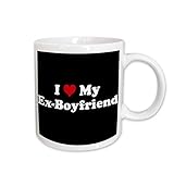3dRose I Love My Ex Boyfriend Ceramic Mug, 11-Ounce