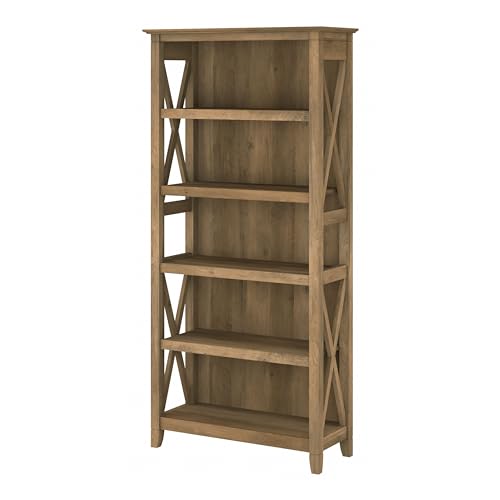 Bush Home Tall 5 Shelf Bookcase for Living Room or...