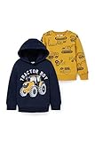 C&A Multipack 2er - Sweatshirt und Hoodie dunkelblau 104
