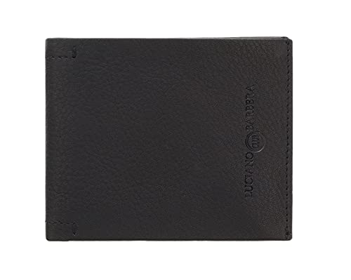CLUB GINO NERO Black Leather Wallet for mens