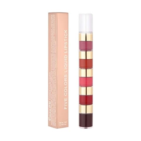 Gofodn Brillos De Labios Lápiz Labial de 5 Colores Cover