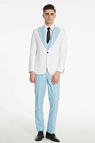 White One Purple Suit,Mens Purple And White Suit,Purple Suit,Suit Homecoming,Wedding Suits For Men,Men Tuxedos (50) 4Xl #TOP3