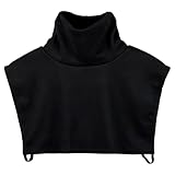 DIPZO Col Détachable Femme avec Bandes sous Les Bras, Faux Col Roulé, Demi Col pour Chem...