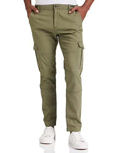 Image of Amazon Brand - Symbol Men's Stretchable Slim Fit Cargo Pants | Chinos | Casual Trousers