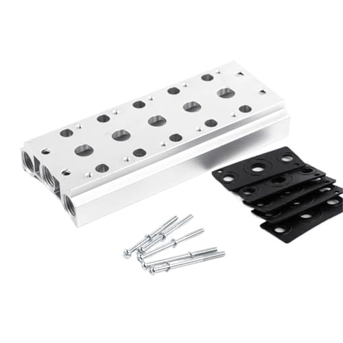Base d'électrovanne 4V210-08 collecteur 100M-4F plaque de soupape de position 4 bits - 3