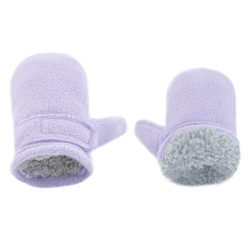 Image of BAVST Baby Toddler Winter Mittens Girls Warm Fleece Lined Gloves Kids Sherpa Lined Mittens for Boys