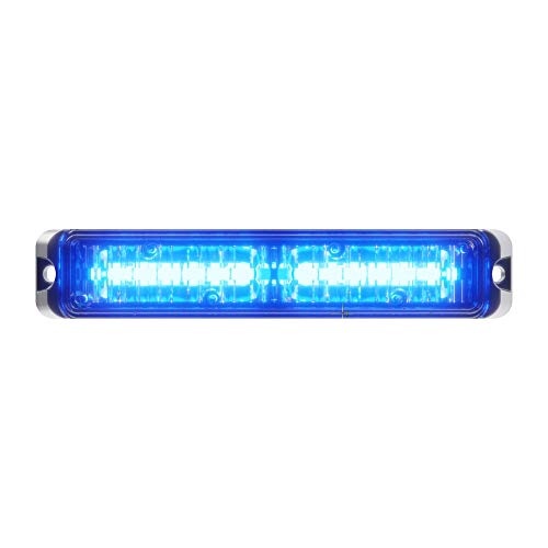 Abrams Sae Class-1 Flex 12 [Blue/Blue] 36W - 12 Led Police & Ems Vehicle Truck Led Grille Light Head Surface Mount Strobe Warning Light #TOP14