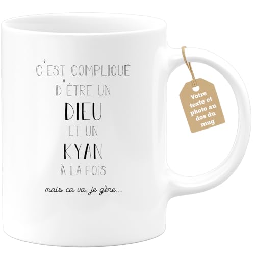 quotedazur - Mug Compliqué D'Être Un Homme Idéal Et Un Lucas Mais Ça Va Je Gère - Cadeau Humour Prénom - Idée Cadeau Famille Saint Valentin - Tasse Prénom Lucas