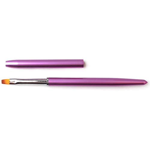 Image of 1Pc Kolinsky Nail Art Brushes, Acrylic Nail Brush Nail Clean Up Brush Nail Painting Pen UV Gel Builder, Dipping Powder, Poly Gel Extensions Manicure Brushes Salon Accessories