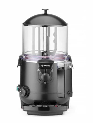 HENDI Schokoladenspender, Kakaodispenser, Schokolade, Schokoladen Maschine, maximale Schokoladekapazität: 10L, 230V, 1006W, 410x280x(H)580mm, Edelstahl, Polycarbonaat