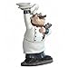 George S. Chen Imports SS-G-65003 Chef Holding Plates Figurine, 10.75