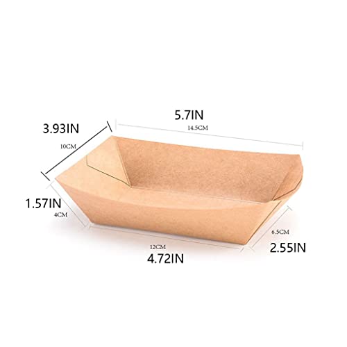 CUDDIKAJI Embalagem Caixa de lanche em forma de barco Recipiente leve de único Saco de pão de hambúr