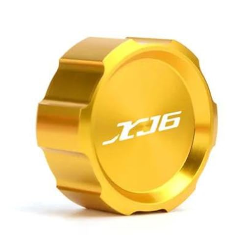 Tapa de depósito de líquido de frenos trasero dorado para Yamaha XJ6 Diversion 2009-2014