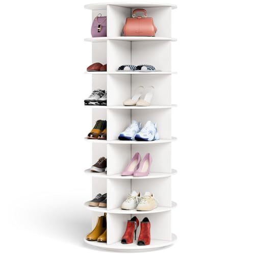 Image of The Artment 7- TierTwist Rotating Organizer Tower | 360 Swivel Multi-Purpose Storage Rack for Shoes, Makeup, Skincare, Pantry Items | Shoes Rack | Space-Saving Organizer for Home & Office