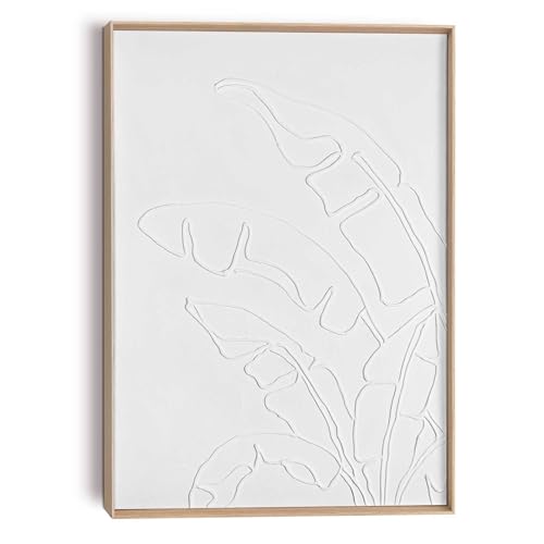 REINDERS Relief Wandbild, Palmblätterrelief, Wohnzimmer, MDF, 70x50cm