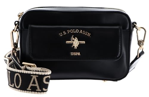 Sac bandoulière U.S. Polo Assn. Heat noir avec poche pratique