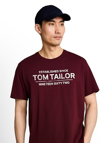 TOM TAILOR Herren T-Shirt mit Logo-Print – Ansicht 5