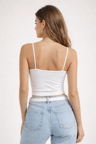 Image of Seamless Padded Bralette for Women | Free Size (Fits 28-32 Bust) | Stretchable Wireless Camisole Bra | Soft Comfortable Removable Pads