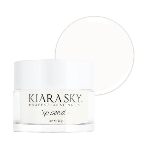 Kiara Sky Dip Powder White Tones 1 oz, Milky White