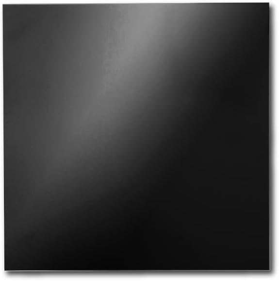 Miniatura 1 de LUXE PARTY Paquete de 12 placas de carga de espejo cuadrado  Ligero  Vajilla decorativa  Cena  Boda  Eventos  Configuración de mesa  Negro