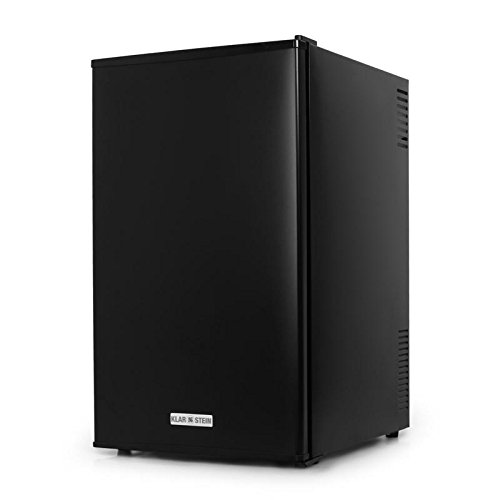 Klarstein MKS-9 Minibar - Nevera Mini, Frigorífico Bebidas y Aperitivos, 66 L, 30 dB, 3 Niveles de Temperatura, Compartimentos Laterales, Clase A, Negro
