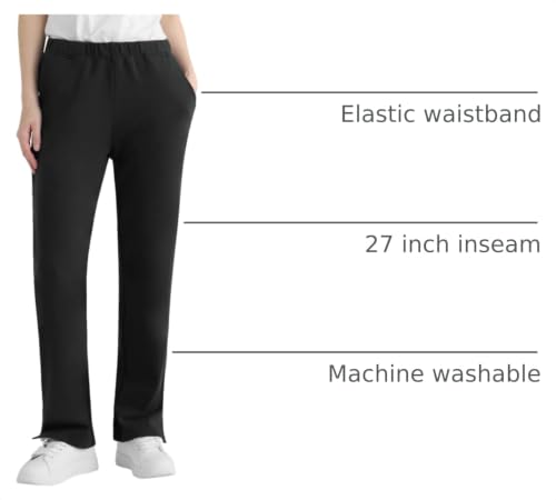 Image of Weintee Women's Petite Knit Pants with Pockets
