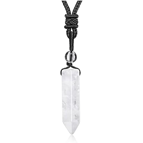 CrystalTears Adjustable Clear Quartz Necklace Cover
