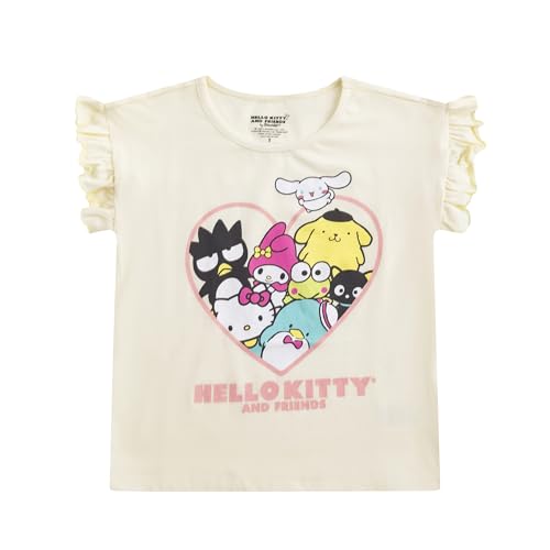 Image of Hello Kitty Girls Long Sleeve Shirt T-shirt and Pants 4 Piece Set Big Kids