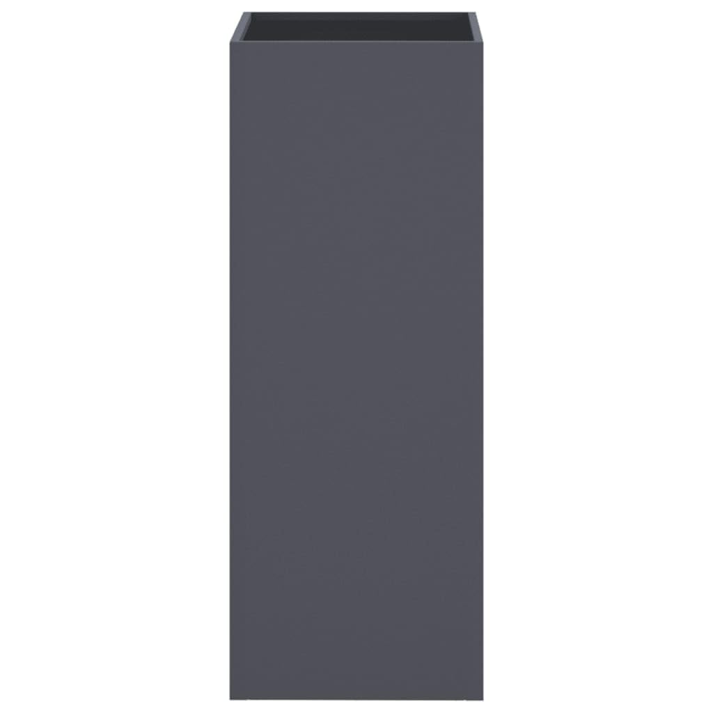 Anthracite Plant Pot pojemnik na doniczkę, 32 x 29 x 75 cm, stalowy ogród, balkonik, zioło, sukulent, kaktus, orchidea, bonsai z przyssawką drenażową, stojak do użytku wewnątrz i na zewnątrz