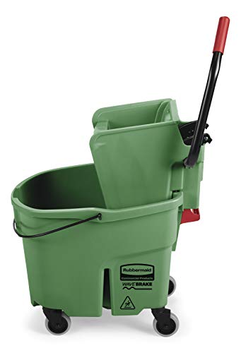 (33.1l, Green) - RCP758888GRE - WaveBrake Side-Press Wringer/Bucket Combo