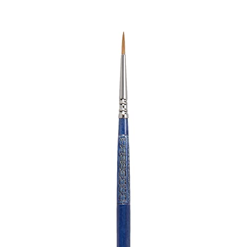 Escoda Optimo Series Artist Oil & Acrylic Long Handle Paint Brush, Pure Kolinsky, Round, Size 1 #TOP1